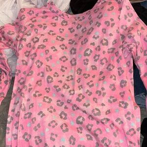 Pink Leopard Print pajama dress